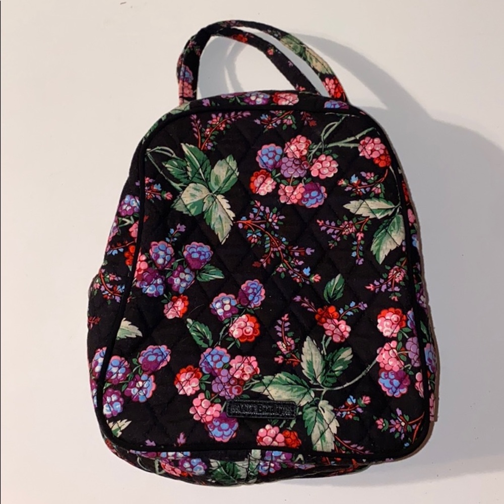 Vera Bradley raspberry lunch cooler tote bag